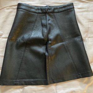 Faux leather skirt Zara